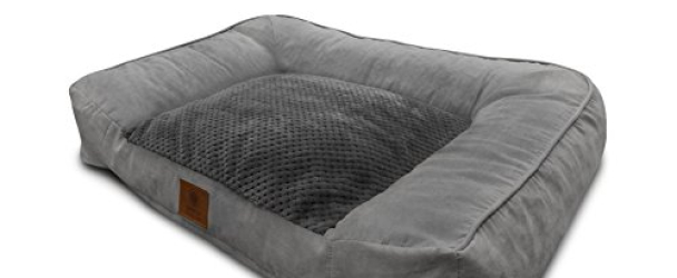American Kennel Club Memory Foam Sofa Pet Bed, X-Large, Gray
