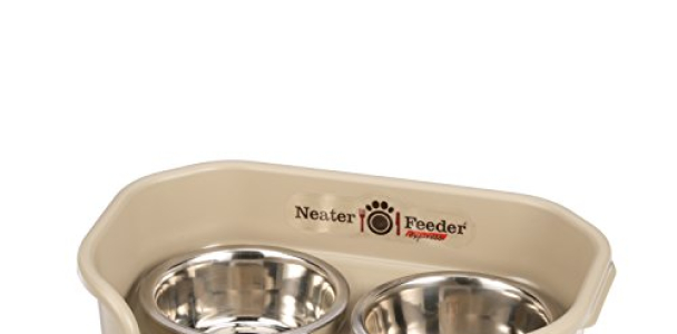 Neater Feeder Express (Small Dog) – With Stainless Steel, Drip Proof, No Tip and Non Slip Dog Bowls and Mess Proof Pet Feeder