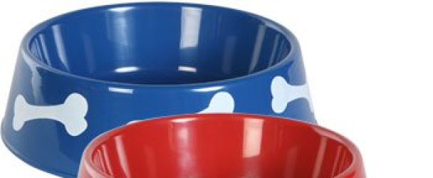 TBC HOME DECOR Round Plastic Pet Bowls – 9 3/4 inch – 3 color set