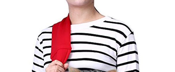 TOMKAS Small Dog Cat Carrier Sling Hands-Free Pet Puppy Outdoor Travel Bag Tote Reversible (Red)