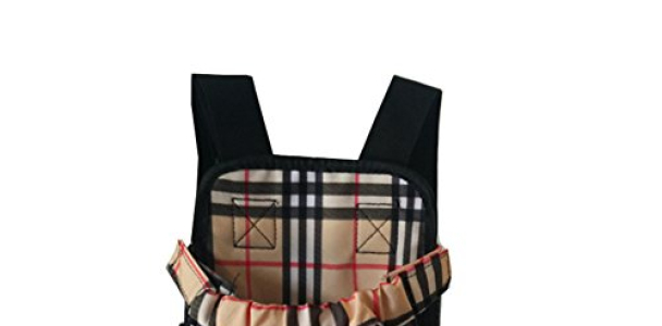 Wesell Lightweight Cute Plaid Legs Out Front Pet Dog Carrier Front Chest Backpack Puppy Tote Holder Bag Sling Outdoor