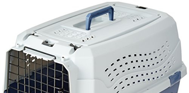 AmazonBasics 23-Inch Two-Door Top-Load Pet Kennel