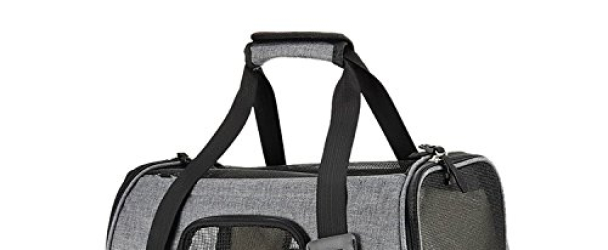 Premium Pet Travel Carrier, Airline Approved, Soft Sided, Comes with Two Pet Mats, Perfect for Small Dogs and Cats (Charcoal Grey)