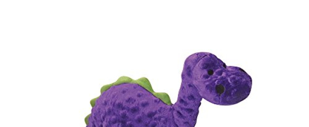 goDog Just For Me Bruto with Chew Guard Technology Plush Dog Toy, Purple