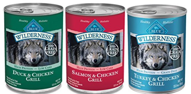 Blue Buffalo Wilderness Grain Free Wet Adult Dog Food Variety Pack, 3 Flavors, 12.5-Ounces Each by Blue Buffalo