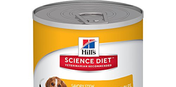 Hill’s Science Diet Puppy Savory Stew with Chicken & Vegetables Canned Dog Food,12.8 oz,12 pack