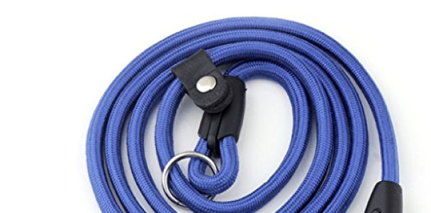 Mangostle Durable Pet Dog Nylon Adjustable Loop Training Leash Slip Lead Traction Rope Leashes Collar Small and Medium Dogs Leash 1.38m