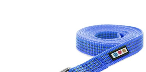 Pawtitas Pet / Puppy 6 – feet Reflective Dog Leash Extra Small / Small 5/8 inch Blue Matching Collar and Harness sold separately.