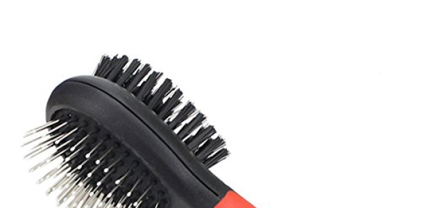 Fast and Good Professional Double Sided Pin & Bristle Combo Brush for Dogs & Cats, Grooming Comb for Cleaning Shedding & Dirt Short Medium or Long Hair   Durable Slider Storage Bag