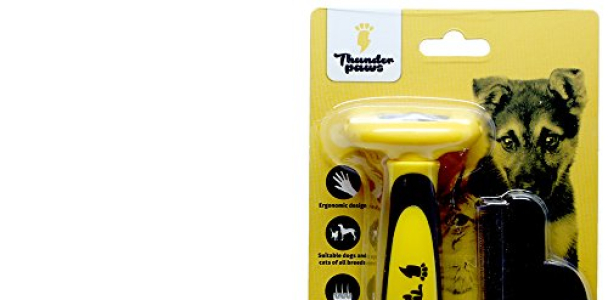 Thunderpaws Best Professional De-shedding Tool and Pet Grooming Brush, D-Shedz for Breeds of Dogs, Cats with Short or Long Hair, Small, Medium and Large