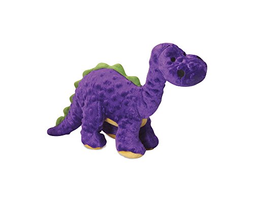 goDog Just For Me Bruto with Chew Guard Technology Plush Dog Toy, Purple
