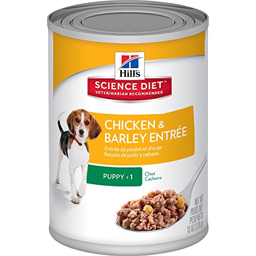 Hill's Science Diet Puppy Chicken & Barley Entrée Canned Dog Food, 13 oz, 12-pack