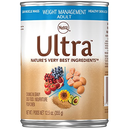 ULTRA Adult Weight Management Canned Dog Food 12.5 Ounces (Pack of 12)