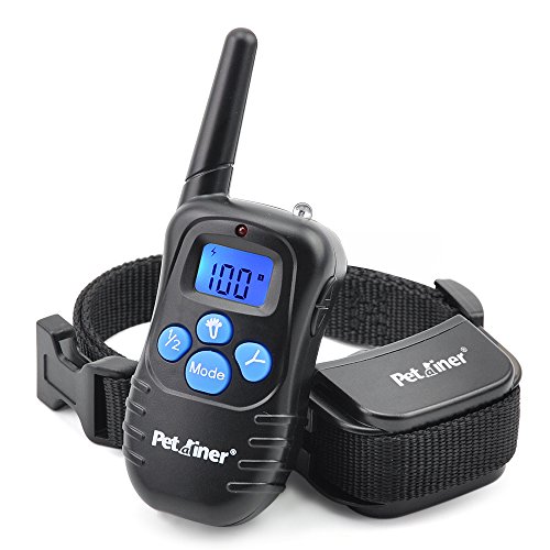 Petrainer PET998DRB1 Dog Training Collar Rechargeable and Rainproof 330 yd Remote Dog Shock Collar with Beep, Vibra and Shock Electronic Collar